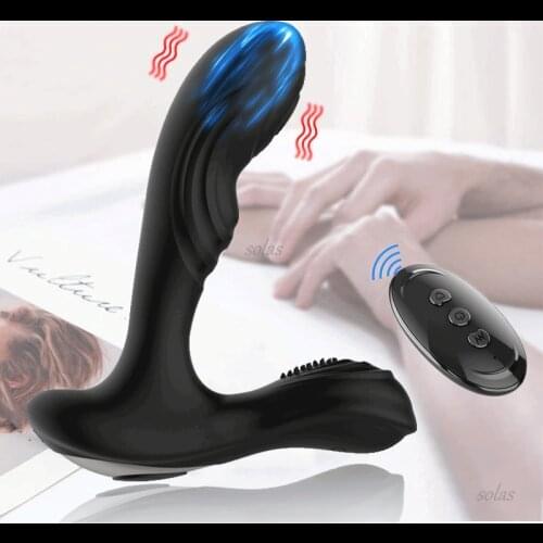 Male Anal Plug Vibrator Prostate Massager Remote Control Vibration Anal Sex Toys Sex Games G-Spot Masturbation Adult Products 18