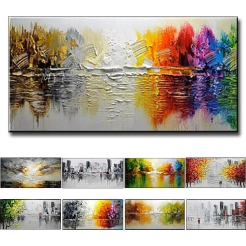 MYT Abstract art painting modern wall art canvas pictures large wall paintings handmade oil painting for living room wall decor