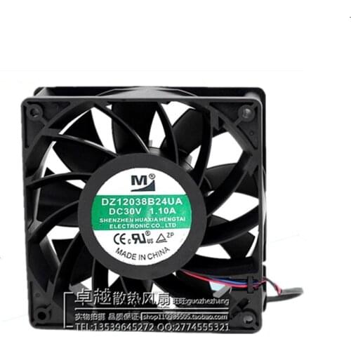 New original DZ12038B24UA 30V 1.10A 12038 12CM new inverter fan