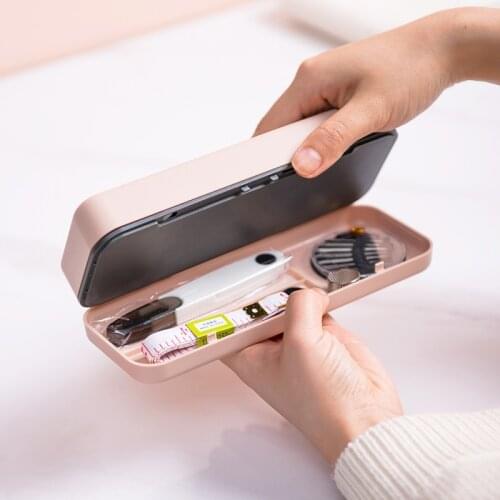 Portable Multi-function Home Travel High Capacity Sewing Box Kit Sewing Thread Stitches Knitting Needles Box Sewing Accessories