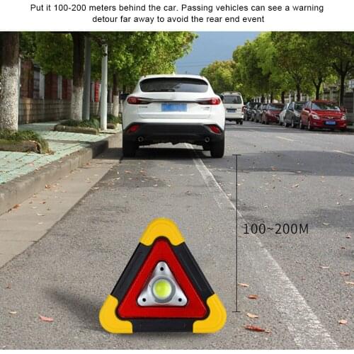 Portable Rechargeable solar LED Work Lamp Portable Emergency Multifunctional Warning Light for Camping, Hiking, Car Repairing