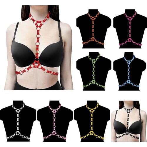 Harness Fashion Adjust Strappy Cage Punk Tight Suspender Leather Harness Straps Belt Dance Rave Wear Sex Costumes Gothic Bondage