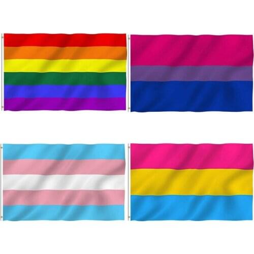 Rainbow Flag LGBT Gay Pride Lesbian 90x150cm Polyester Printed Bisexual Tansgender Pansexual Home Party Decorative Flags Banners