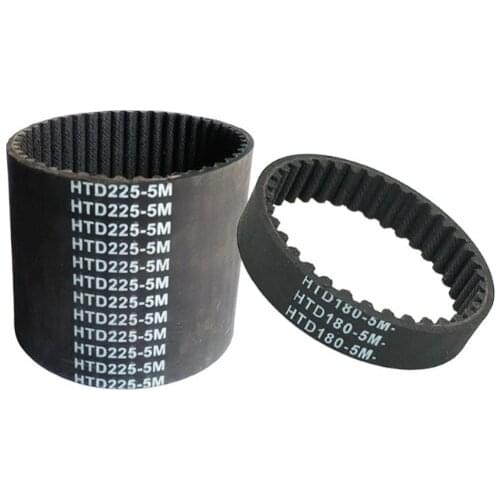 HTD180-5M HTD200-5M HTD205- HTD225-5M HTD360-5M HTD365-5M Rubber Timing Belt Black 1PC