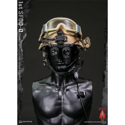 For Sale DAMTOYS 1/6th DAM 78074 American Delta Machine Gunner Male Head Helmet Full Set Model For 12inch Body Doll Accessories