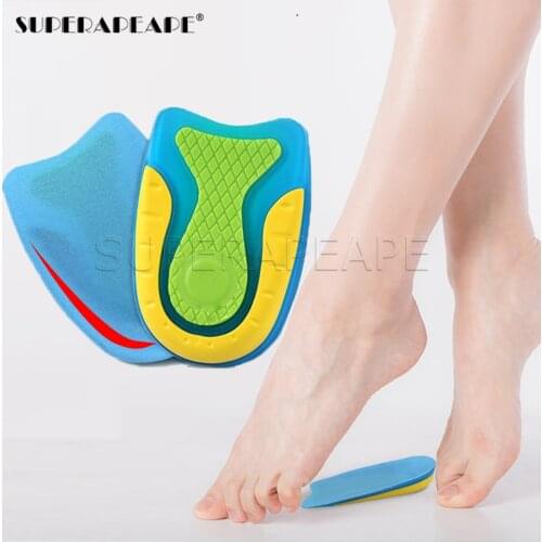 Superapeape Silicone Gel Heel Cups For Heel Spurs Plantar Fasciitis Ankle Pain Heel Cushion Shoe Inserts Insole Pad