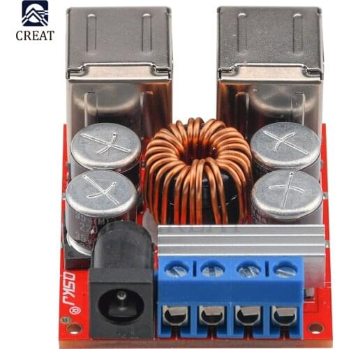 DC-DC Vehicle Charging Board 8V-35V 5V 8A Power Supply Depressurization Module 4 port USB Output mobile Charger Car