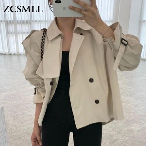 ZCSMLL Women's Short Trench Coats
