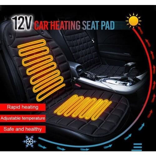 1 PC 12V Universal Car Heated Seat Cushion Heated Seat Covers 30W-38W 45-65 Degree Adjustable Auto Heating Hot Pad Cushion