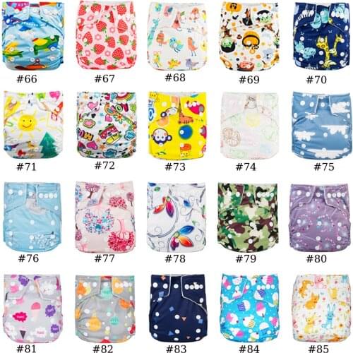 1pc Baby Cloth diapers ECO-Friendly Infant Dropship Cloth Diaper Small Naughty Kid Pocket Nappy Reusable +5pcs Microfiber Insert