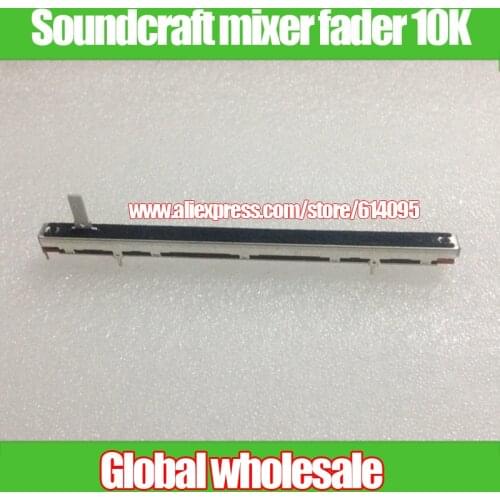 1pcs original Soundcraft mixer fader ALPS straight slide potentiometer 128mm 10K / travel 100MM