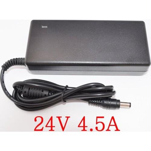 100PCS High quality IC solutions AC 100V-240V DC 24V 4.5A Switch power supply, 108W LED adapter, DC 5.5*2.1-2.5mm +Free shipping