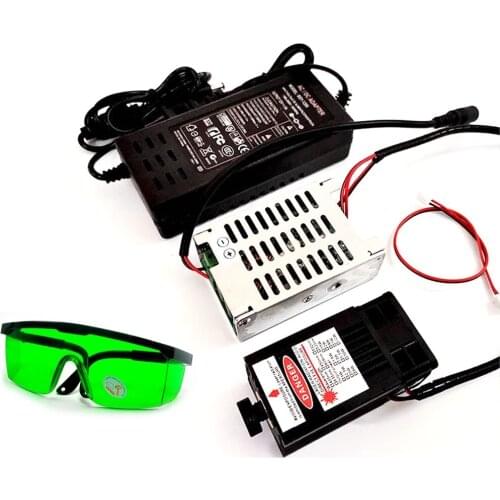 450nm 10W Focusable Dot Blue Laser Module Engraver Engraving Cutting Safety Glasses Goggles