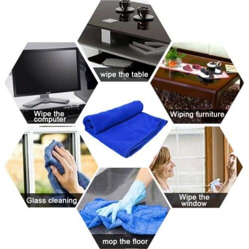 Car Soft Microfiber Cleaning Towel Car Wash Dry Clean Polish Cloth Motorcycle Detailing Care Kitchen Housework Towel