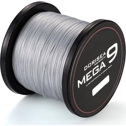 DORISEA 9 Strands 1000M / 1090Yards PE Braided Fishing Wire Line 15-310LB 9 Weaves Multifilament Fishing Line