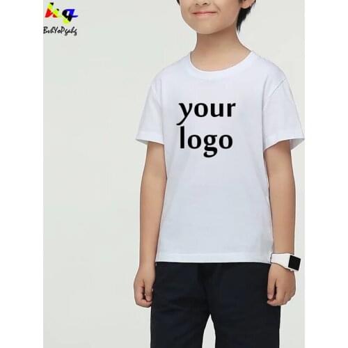 Customized Print T Shirt Womens Girls DIY Photo Logo Brand Top Tees T-shirt Mens Boys clothes Casual Kids Babys Tshirt