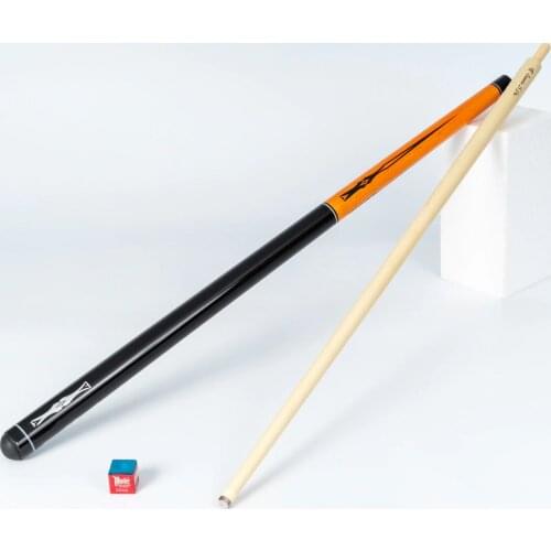 Eurasia Super Pro Billiard Maple Tree 1/2 Split Cue 145-147 CM Wooden Screw Orange