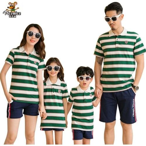 2020 Summer Style Family Look T-shirt Short Pants Mother Daughter Clothes Family Matching Outfits Father Son Clothes Set