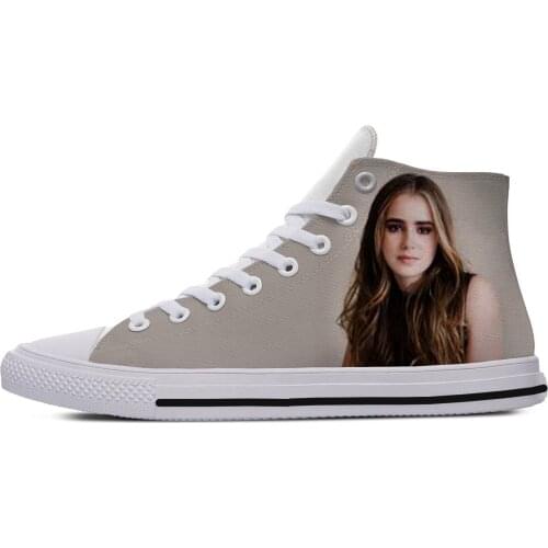 2019 Hot Cool Fashion Pop Funny Summer High Quality Sneakers Handiness Casual Shoes 3D Printed For Men Women Lily Jane Collins