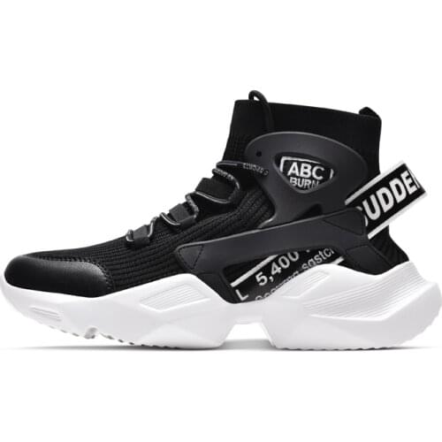 Men Sneakers Winter High Top Sock Shoes Running Jogging Casual Shoes Comfortable Sports Footwear Fashion Adult Hot Sale Sneakers