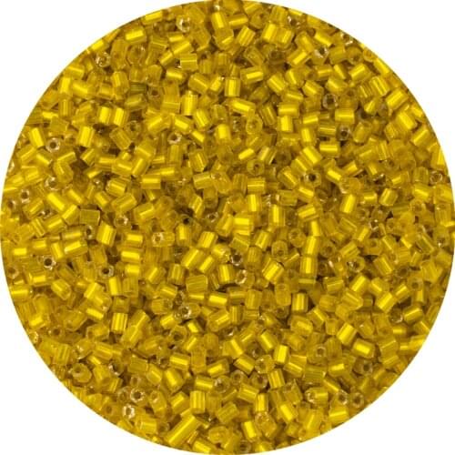 Wholesale yellow 800pcs Czech short two-hole seed beads cylindrical glass loose beads for bracelet jewelry making