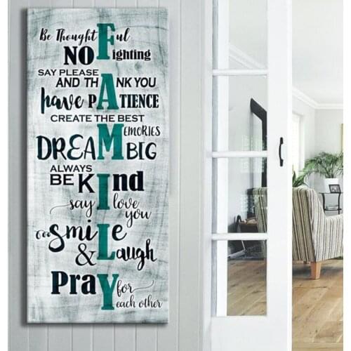 2020 top popular rhinestone pictures wall sticker 5d diamond embroidery family 5d diamond painting full livingroom wall sticker