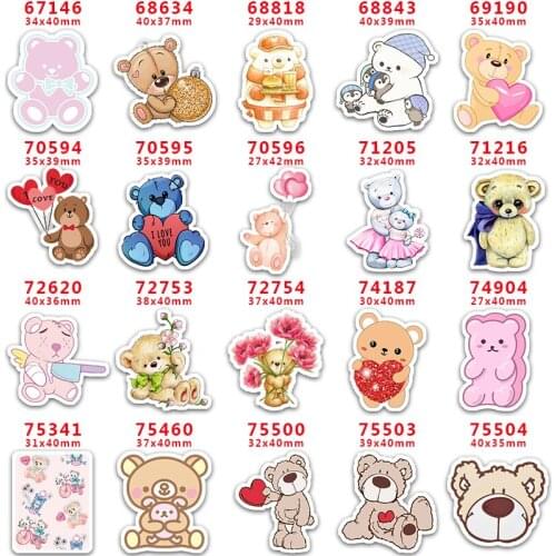 DIY Craft Supplies Sewing Accessories Cartoon Printed Planar Resins Mold 30 Pieces. PR-67146-75504