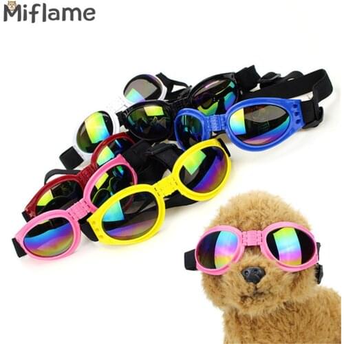 Miflame Multicolor Dog Protection Goggles Foldable Dog Glasses For Pet Eyewear Chihuahua Schnauzer Glasses Small Dog Sunglasses