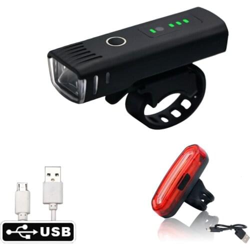 Bike USB Rechargeable Flashlight Bicycle Anti-glare Smart Waterproof Light MTB Riding Front Lamp Cycling Safety Headlight Lamps