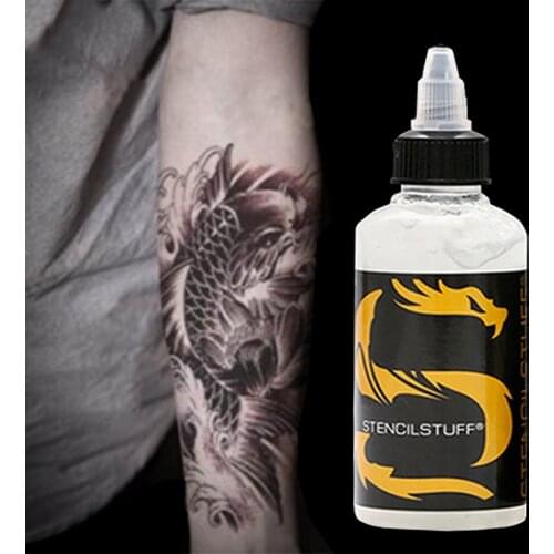 4Oz / 8Oz Tattoo Wax Paper Transfer Ink American Brand Tattoo Sticker Auxiliary Tool White Emulsion Safe and Easy to Use
