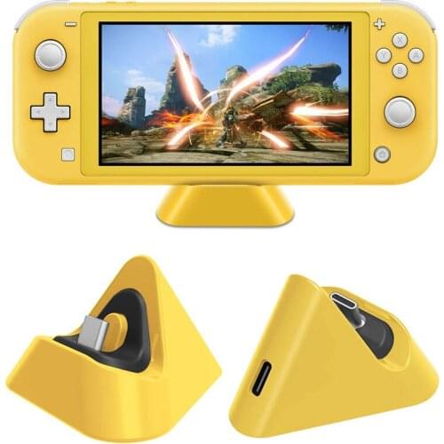 Type-C Charger Base Charger Stand Holder ABS Intend Charging Dock for Nintend Switch Lite