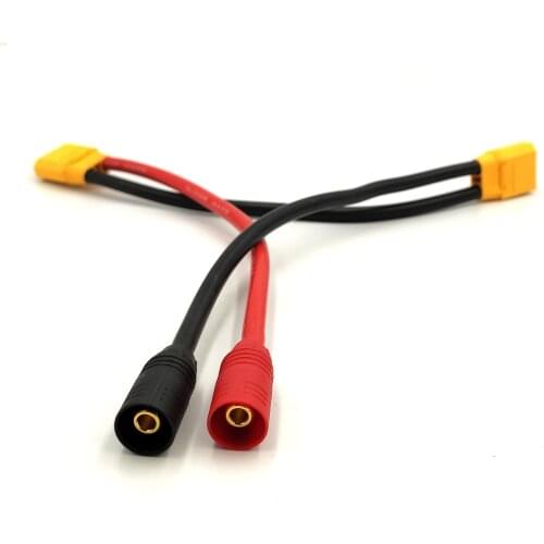 ZDF 2x XT90 male to AS150 male Adapter Series connection 8awg cable