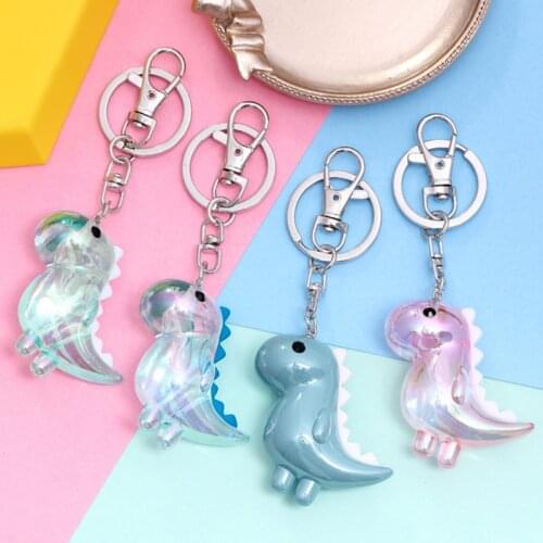 ZOSHI Fashion Cartoon Dinosaur Keychains for Women Cute Animal Pendant Car Keyring Bag Charms Key Chain Girls Jewelry