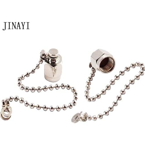 10pcs Dust Cap Protection Cover with chain for SMA RP-SMA Female Jack RF Connector Adapter