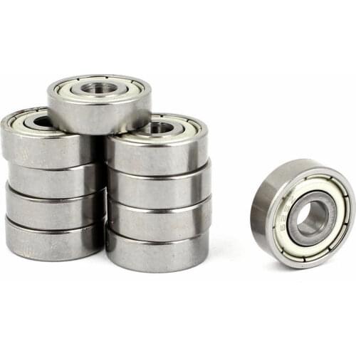 20 Pcs 625Z Carbon Steel One Row Sealed Deep Groove Ball Bearings 5x16x5mm