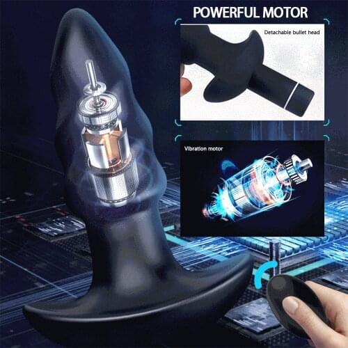 Anal Vibrator Unisex Invisible Wearable Anal Plug Wireless Remote Control Prostate Massager Butt Plug Dildo Vibrating Adult toys