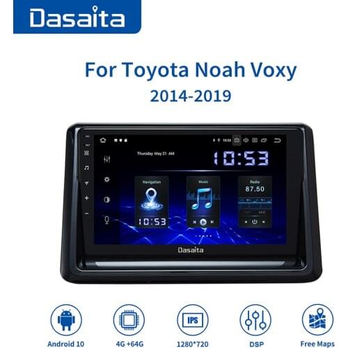 Dasaita 9" IPS Car Android Radio 10 For Toyota Noah Voxy GPS 2014 2015 2016 2017 2018 2019 Car Stereo MP3 Wireless Carplay