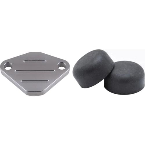 2Pc Wiper Front Wiper Arm Nut Cover Cap Bolt with EGR Valve Delete Block Off Plate for Honda Accord 90-02 Prelude 92-01