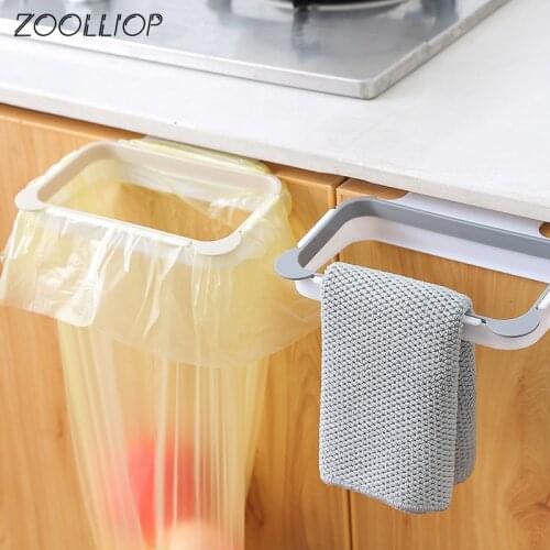 Kitchen Rubbish Bag Storage Holders Racks Cabinet Stand Garbage Bags Organizer Home Towel Hanging Container Products Trash Rack