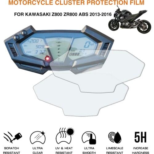 For Kawasaki Z800 ZR800 ABS 2016 Z/ZR 800 motorcycle Cluster Scratch Cluster Screen Protection Film Protector