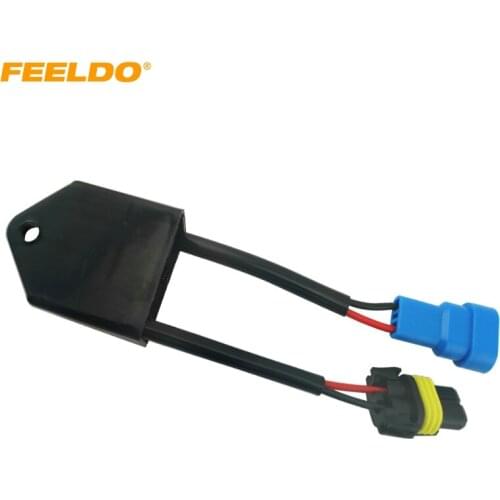 FEELDO 1Pc Car Xenon HID Kit Anti-flicker Error Warning Canceller H1 H3 H4 H7 Capacitors Computer Decoder for C6 VW #AM4209