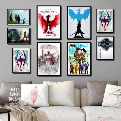 Perfect JL Dragon Age 3 Inquisition Game Art Poster Wall Picture Posters Home Decor wall stickers