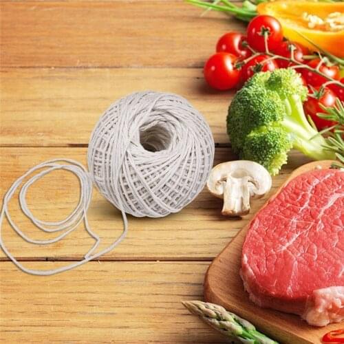 110-feet Cooking Tools Butchers Cotton Twine Meat Prep Trussing Turkey Toast Barbecue Strings Meat Sausage Tie Rope Cord Holder