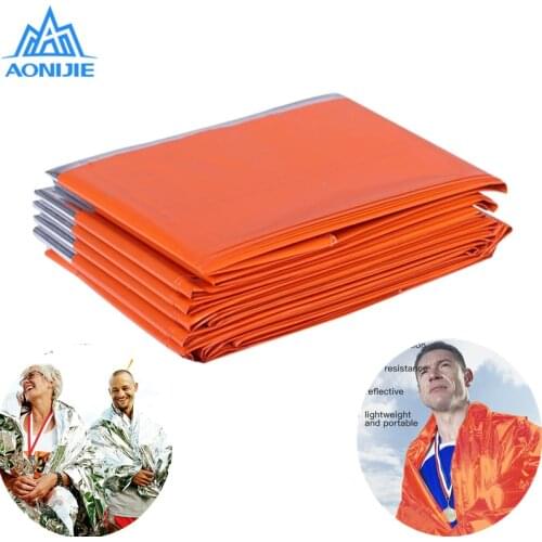 AONIJIE Lightweight Essential Outdoor Emergency Blanket Multifunction Survival Insulation First Aid Blanket Keep Warm