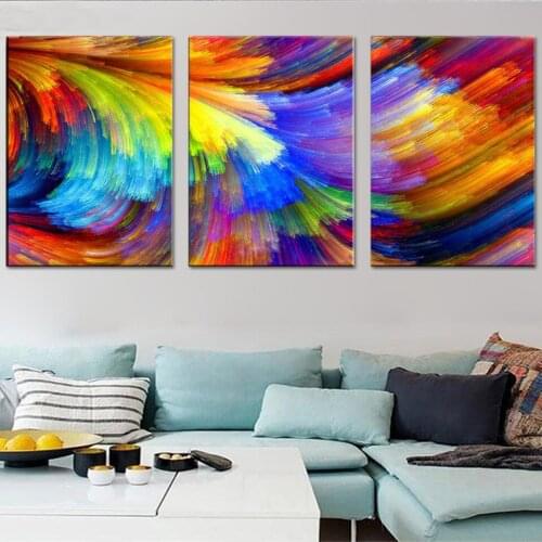 Top Brand Abstract Diamond Embroidery 3 Piece Hot Sale Diamond Painting Colorful Art Mosaic Decor Home Triptych