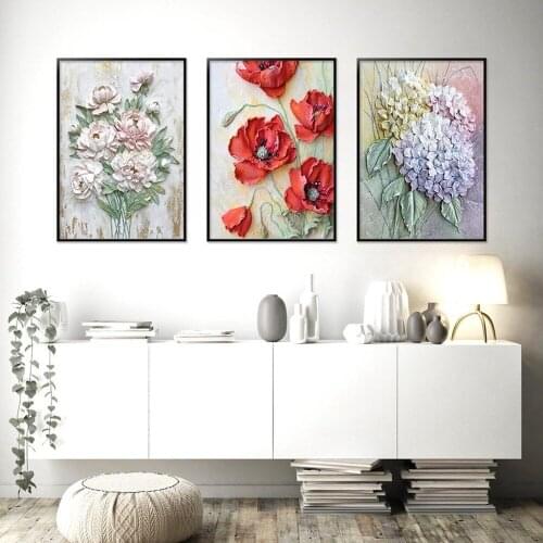 Small Fresh Plant Canvas Painting Modern Minimalist Gorgeous Flower Poster Aesthetic Living Room Wall Art Home Decor Pictures