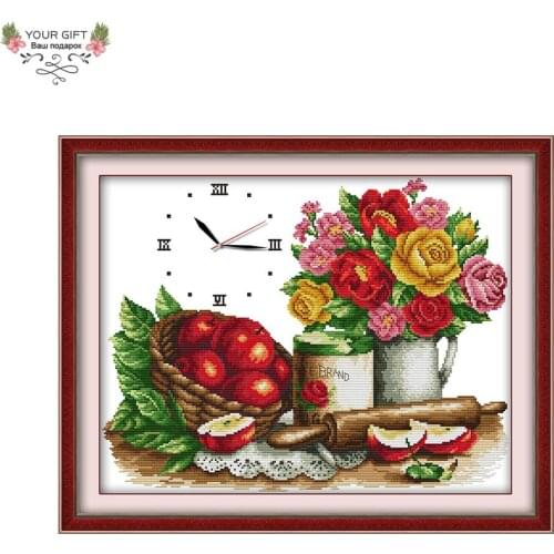Your Gift G037 14CT 11CT Stamped and Counted Flowers And Fruit Home Decoration Cross Stitch