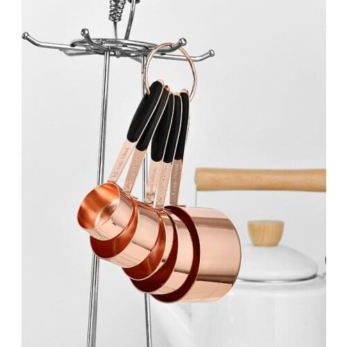 5pcs Measuring Cup Set Stainless Steel Kitchen Accessories Baking Bartending Measuring Spoon Set Home Accessories