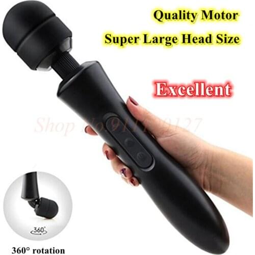 Huge Magic Wand Vibrators for Women, USB Charge Big AV Stick Female G-Spot Massager Clitoris Stimulator Adult Sex Toys For Woman