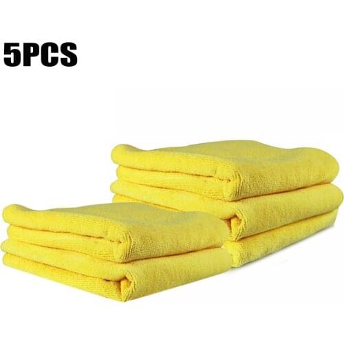 5pcs/set Towel 40 x 40cm 300GSM Microfiber Car Drying Dishcloth Rag Cleaner Car Wash Accessories Cloths Towel